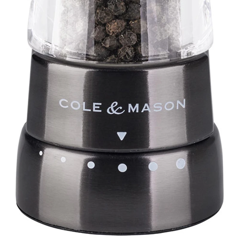 Cole & Mason Derwent Pepper Mill - Acrylic/Gunmetal
