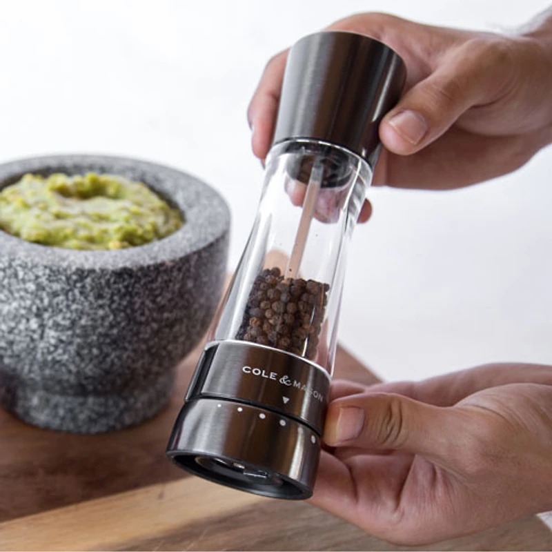 Cole & Mason Derwent Pepper Mill - Acrylic/Gunmetal