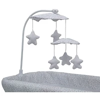 Berceau Sweet Breeze de Delta Children avec filet Airflow - Blanc/Gris