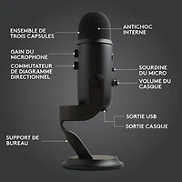 Trousse de diffusion en continu de jeu G Blue Yeti avec micro de jeu Yeti de Logitech - Exclusivité Best Buy