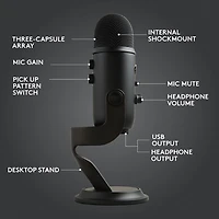 Trousse de diffusion en continu de jeu G Blue Yeti avec micro de jeu Yeti de Logitech - Exclusivité Best Buy