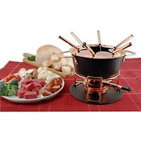 Service à fondue de 11 pièces en aluminium Realp de Swissmar (F66430) - Cuivre