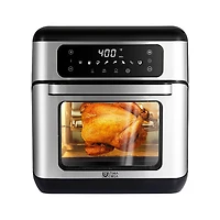 Four friteuse à air chaud numérique d'Ultima Cosa - 10 l/10,6 pte - Acier inoxydable noir - Exclusivité de Best Buy