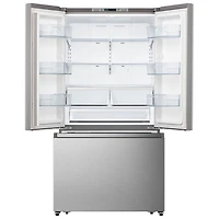 Réfrigérateur à deux portes 26,6 pi³ et 36 po de Hisense (RF27A3FSE) - Titane/Acier inoxydable
