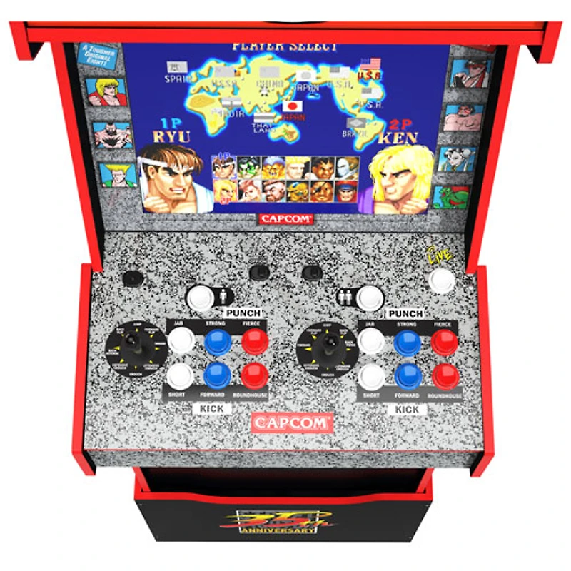 Borne d'arcade Street Fighter II édition 35e anniversaire d'Arcade1Up