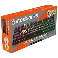 Clavier de jeu mécanique rétroéclairé sans fil ergonomique Apex Pro Mini de SteelSeries
