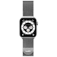 Bracelet en acier inoxydable de Laut pour Apple Watch de 42 mm/44 mm/45 mm - Argenté