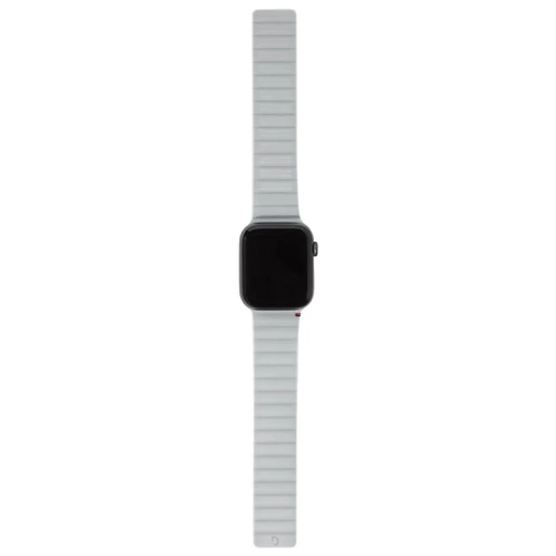 Bracelet en silicone de Decoded pour Apple Watch de 42 mm/44 mm/45 mm - Argile (Gris)