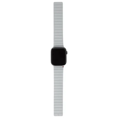 Bracelet en silicone de Decoded pour Apple Watch de 42 mm/44 mm/45 mm - Argile (Gris)