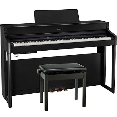 Piano numérique à 88 touches avec action à marteaux progressive MP-200 de Roland avec banc, support supérieur et pédalier à 3 pédales - Exclusivité de Best Buy
