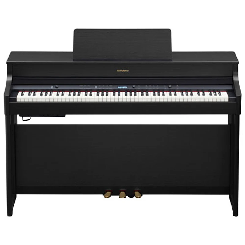 Piano numérique à 88 touches avec action à marteaux progressive MP-200 de Roland avec banc, support supérieur et pédalier à 3 pédales - Exclusivité de Best Buy