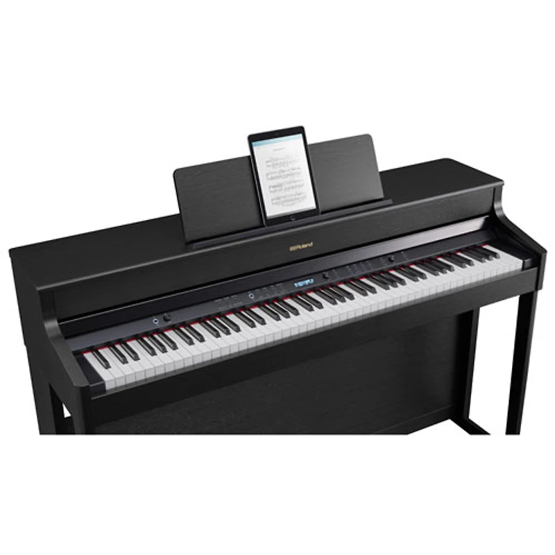 Piano numérique à 88 touches avec action à marteaux progressive MP-200 de Roland avec banc, support supérieur et pédalier à 3 pédales - Exclusivité de Best Buy