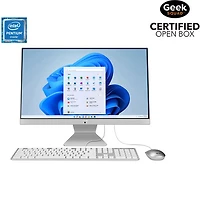 Boîte ouverte - Ordinateur tout-en-un d'ASUS - Blanc (Pentium Gold 7505 d'Intel/SSD 512 Go/RAM 8 Go/Windows 11)