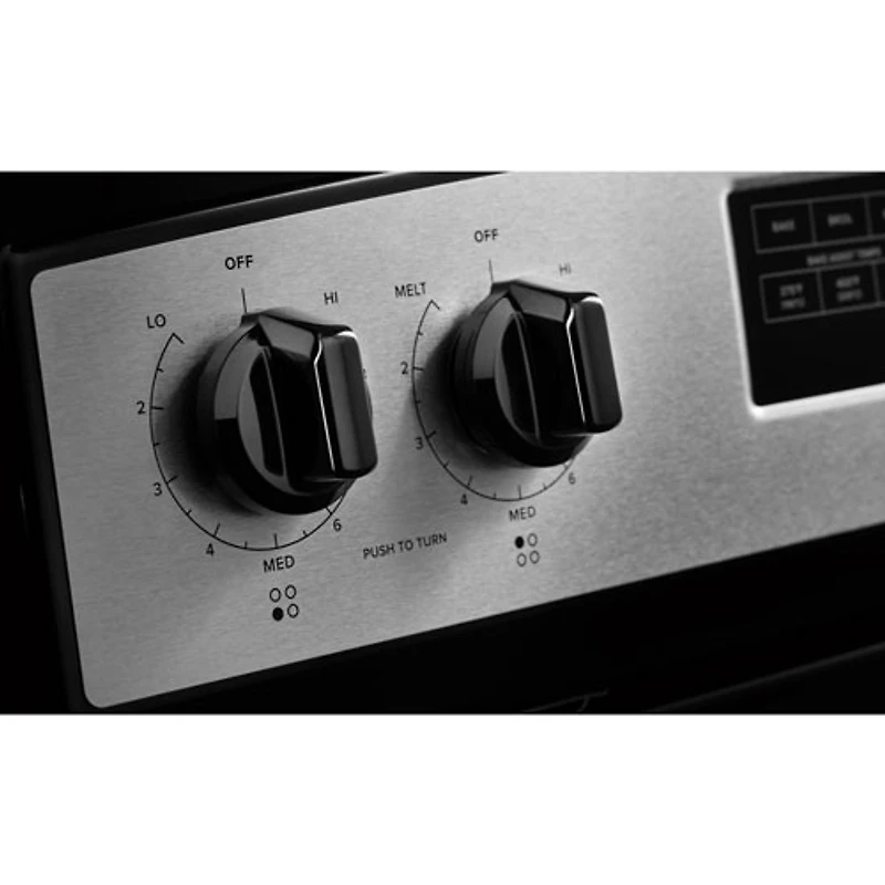 Cuisinière électrique autonome 4,8 pi³ 30 po d'Amana (YAER6303MMS - Acier inoxydable
