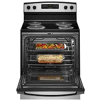 Amana 30" 4.8 Cu. Ft. Freestanding Electric Coil Top Range (YACR4303MMS) - Stainless Steel