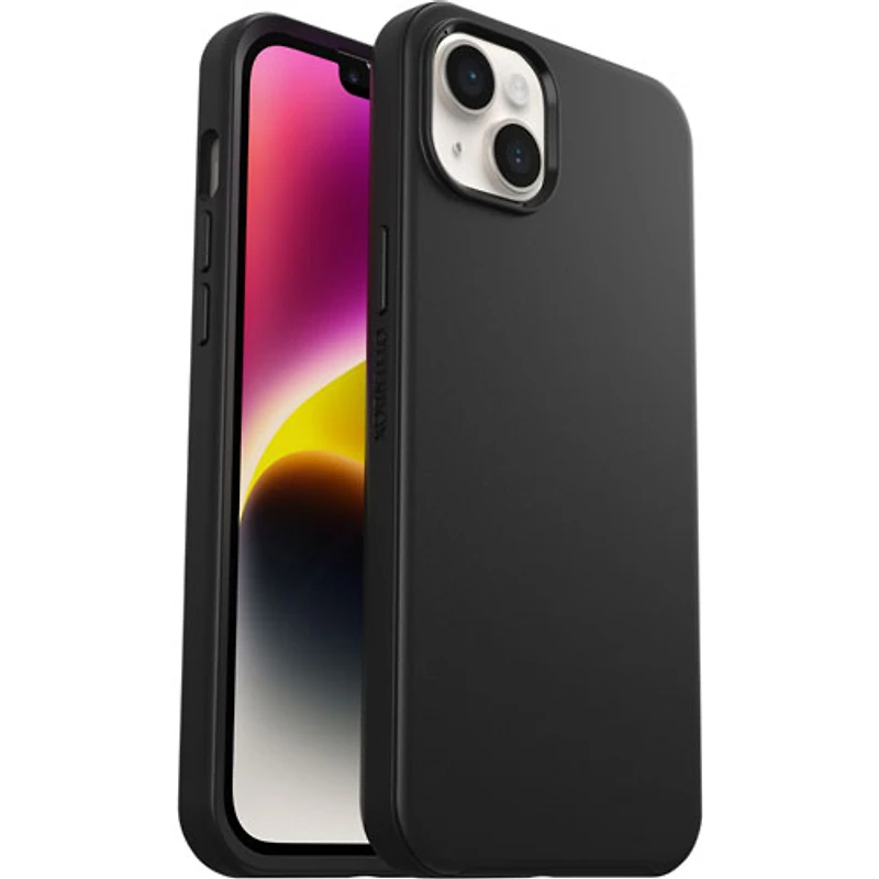 Étui rigide ajusté Symmetry+ d'OtterBox avec MagSafe pour iPhone 14 Plus - Noir