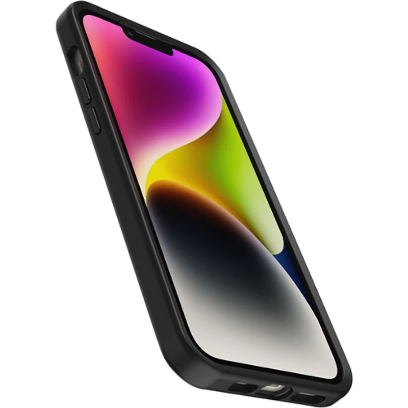 Étui rigide ajusté Symmetry+ d'OtterBox avec MagSafe pour iPhone 14 Plus - Noir