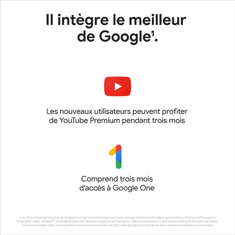 Bell Google Pixel 6a 128GB - Charcoal - Monthly Financing