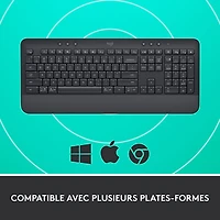 Clavier Bluetooth pleine grandeur SIGNATURE K650 de Logitech - Graphite