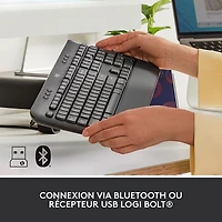 Clavier Bluetooth pleine grandeur SIGNATURE K650 de Logitech - Graphite