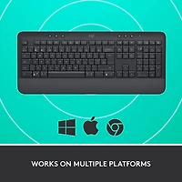 Clavier Bluetooth pleine grandeur SIGNATURE K650 de Logitech - Graphite