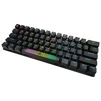 Mini clavier de jeu mécanique sans fil rétroéclairé Bluetooth Cherry MX RGB Red 60 % K70 de Corsair - Anglais