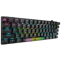 Mini clavier de jeu mécanique sans fil rétroéclairé Bluetooth Cherry MX RGB Red 60 % K70 de Corsair - Anglais