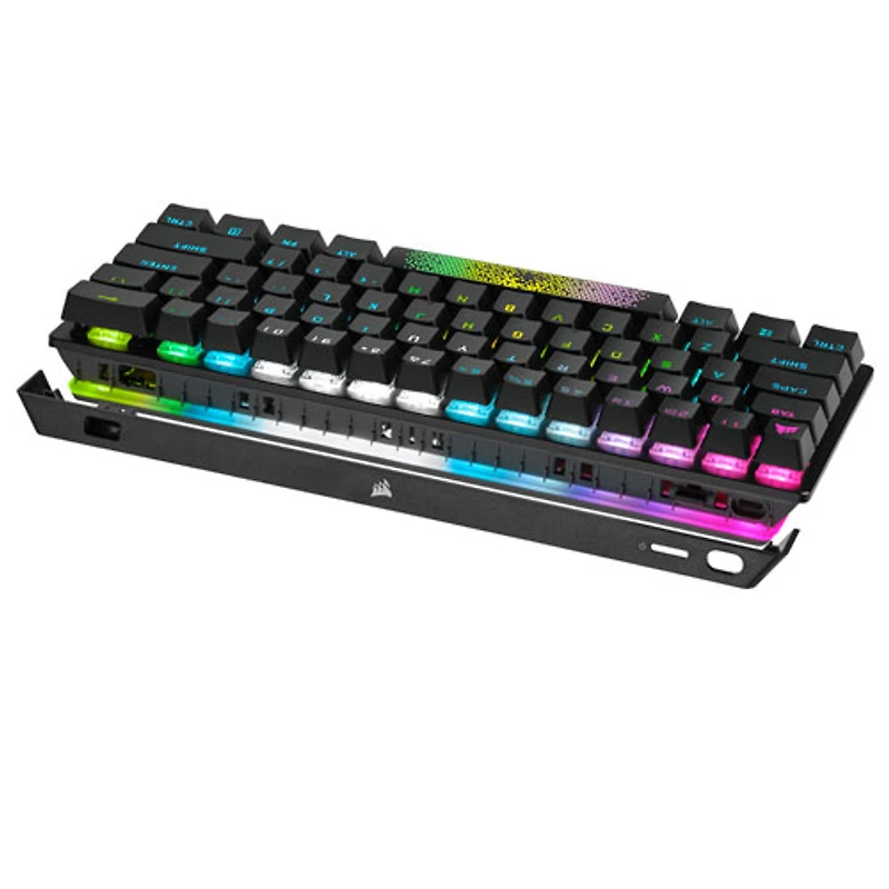 Mini clavier de jeu mécanique sans fil rétroéclairé Bluetooth Cherry MX RGB Red 60 % K70 de Corsair - Anglais