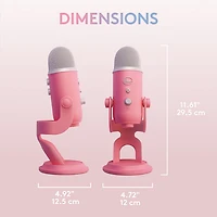 Logitech Aurora Collection Blue Yeti USB Condenser Gaming Microphone with Streamlabs Themes - Pink Dawn
