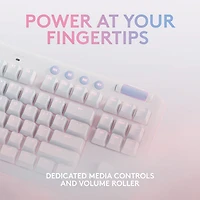 Logitech G Aurora Collection G715 Bluetooth Backlit Mechanical GX Brown Tactile Gaming Keyboard - White Mist