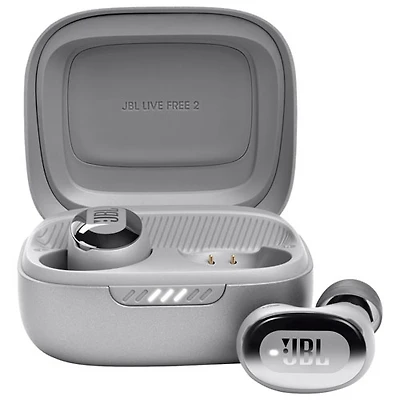 JBL Live Free 2 In-Ear Noise Cancelling True Wireless Earbuds - Silver