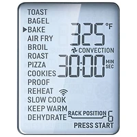 Friteuse à air chaud Pro de Breville Joule avec application connectée - 0,9 pi³/25,5 L - Acier inoxydable brossé