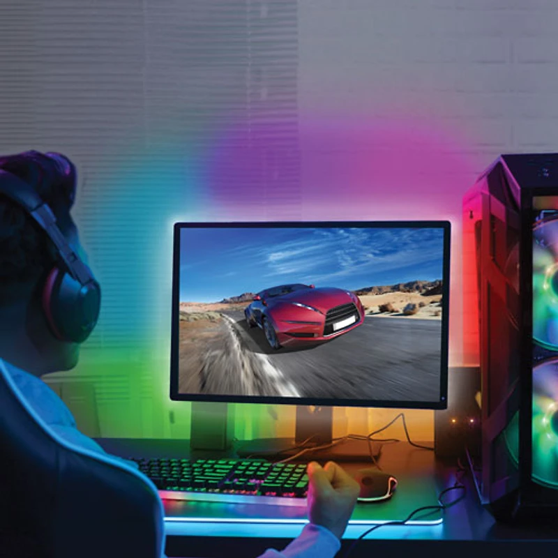Bande lumineuse DEL activée par le son Smart de Monster - 2 m (6,56 pi)