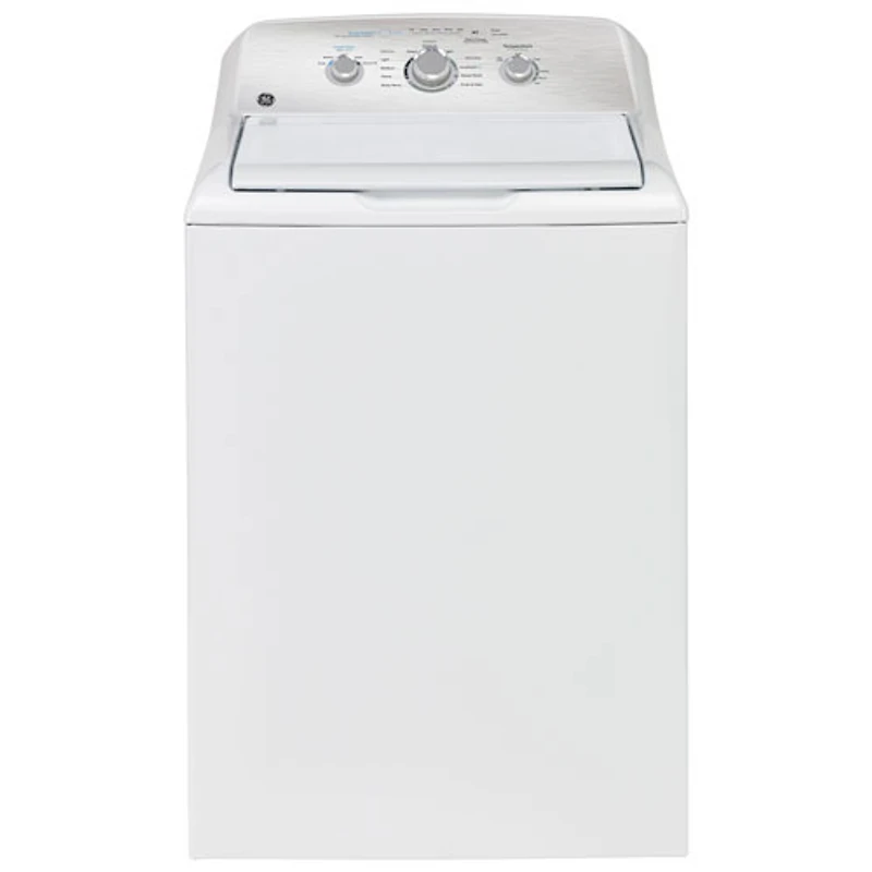 GE 4.4 Cu. Ft. High Efficiency Top Load Washer (GTW331BMRWS) -White -Open Box -Scratch & Dent