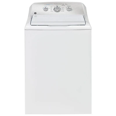GE 4.4 Cu. Ft. High Efficiency Top Load Washer (GTW331BMRWS) -White -Open Box -Scratch & Dent