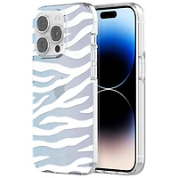 kate spade new york Fitted Hard Shell Case for iPhone 14 Pro - Zebra