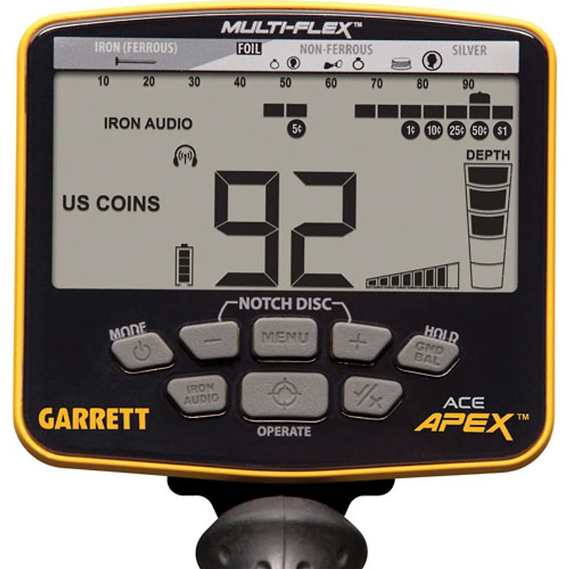 Détecteur de métaux ACE Apex de Garrett avec écouteurs
