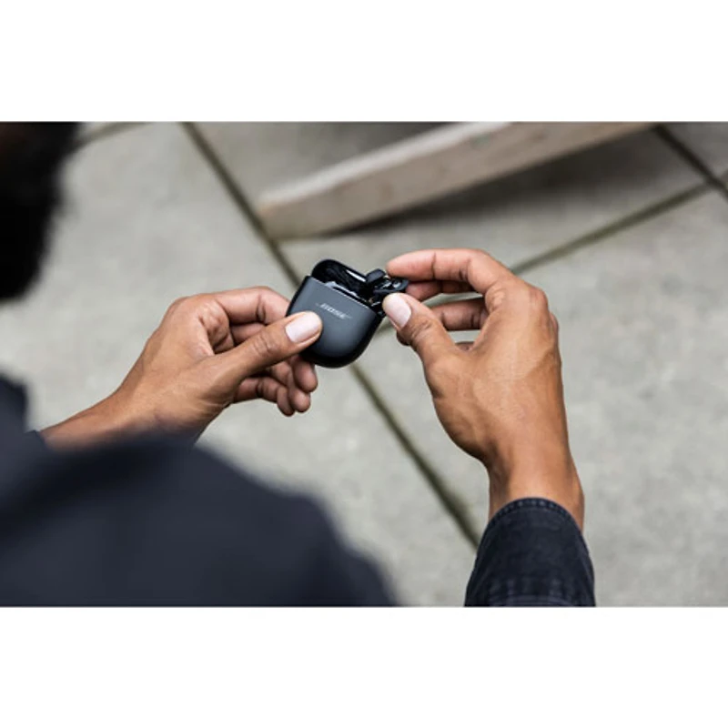 Écouteurs boutons 100 % sans fil à suppression du bruit QuietComfort Earbuds II de Bose - Triple noir