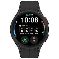 Montre intelligente de 45 mm Galaxy Watch5 Pro (GPS + LTE) de Samsung avec moniteur de fréquence cardiaque - Noir