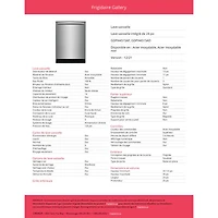 Lave-vaisselle encastrable 24 po 52 dB Gallery de Frigidaire (GDPH4515AF) - Acier inoxydable