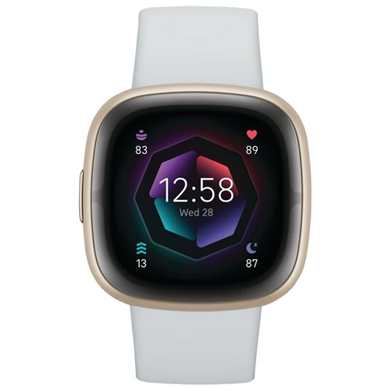 Montre intelligente Fitbit Sense 2 de Google avec moniteur de fréquence cardiaque et 6 mois de Fitbit Premium - Bleu brume
