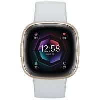 Montre intelligente Fitbit Sense 2 de Google avec moniteur de fréquence cardiaque et 6 mois de Fitbit Premium - Bleu brume