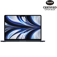Boîte ouverte - MacBook Air 13,6 po avec Touch ID d'Apple (2022) - Minuit (puce M2 d'Apple/SSD 256 Go/RAM 8 Go) - Anglais