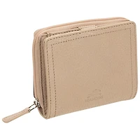 Pochette-portefeuille RFID en cuir véritable à deux volets et 7 fentes Pebble de Mancini - Os