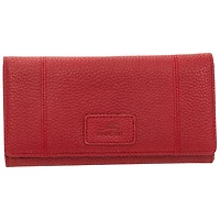 Pochette-portefeuille RFID à trois volets en cuir véritable Pebble de Mancini
