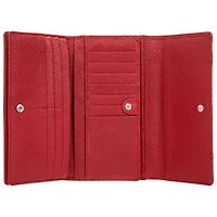 Pochette-portefeuille RFID à trois volets en cuir véritable Pebble de Mancini