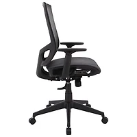 Fauteuil de bureau en tissu maillé à dossier mi-hauteur TygerClaw - Noir