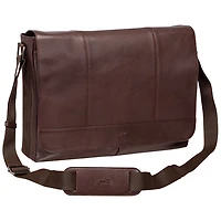 Mancini Milan 15" Laptop Messenger Bag - Brown