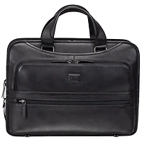 Mancini Milan 15.6" 3-Compartment Laptop Briefcase Bag - Black