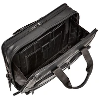 Mallette pour portable à 2 compartiments Milan de Mancini de 15,6 po - Noir